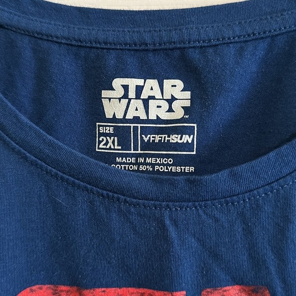Star Wars Plus Size Women’s short-sleeve Blue T-Shirt Worn Once Size 2XL - Picture 3 of 3